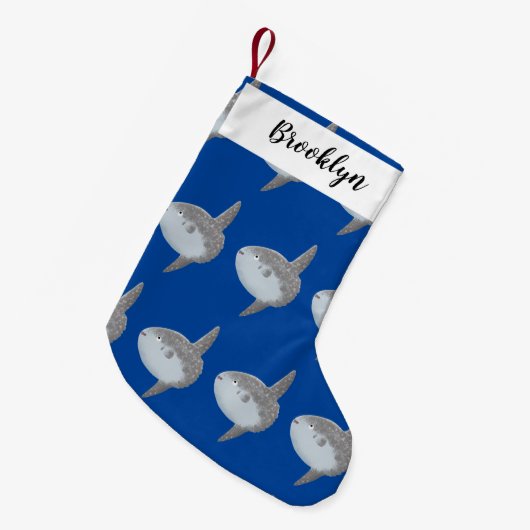 Grote cartoon van de zeeduivel kleine kerstsok (Voorkant (Hangend))