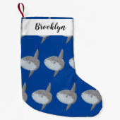 Grote cartoon van de zeeduivel kleine kerstsok (Voorkant)