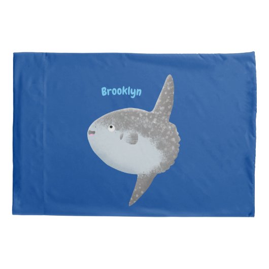 Grote cartoon van de zeeduivel kussensloop (Achterkant)