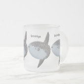 Grote cartoon van de zeeduivel matglas koffiemok (Voorkant rechts)