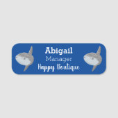 Grote cartoon van de zeeduivel naamplaatje (Voorkant)