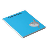 Grote cartoon van de zeeduivel notitieblok (Schuin)