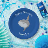 Grote cartoon van de zeeduivel papieren bordje (Feest)