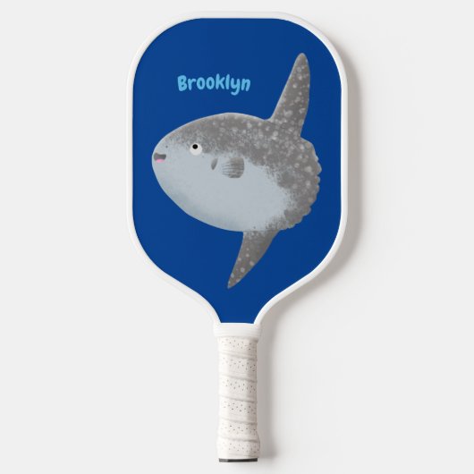 Grote cartoon van de zeeduivel pickleball paddle (Voorkant)