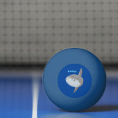 Grote cartoon van de zeeduivel pingpongbal (Net)