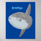 Grote cartoon van de zeeduivel poster (Voorkant)