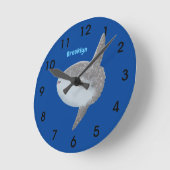 Grote cartoon van de zeeduivel ronde klok (Hoek)