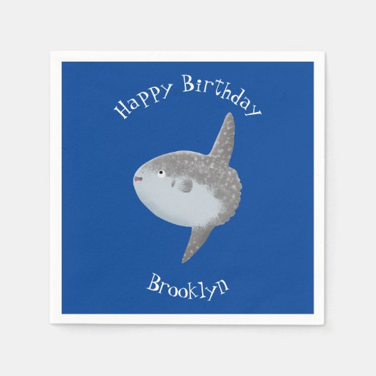 Grote cartoon van de zeeduivel servet (Voorkant)