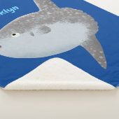 Grote cartoon van de zeeduivel sherpa deken (3/4)