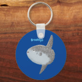 Grote cartoon van de zeeduivel sleutelhanger (Voorkant)