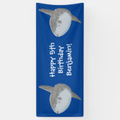 Grote cartoon van de zeeduivel spandoek (Verticaal)