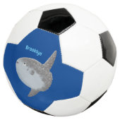 Grote cartoon van de zeeduivel voetbal (Drie kwart)