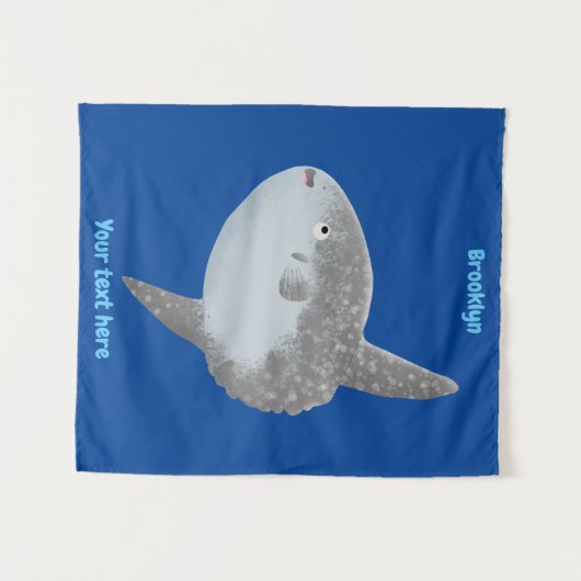 Grote cartoon van de zeeduivel wandkleed (Voorkant (horizontaal))