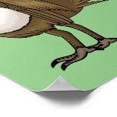 Grote cartoon van een grote hondenboomgaard poster (Hoek)