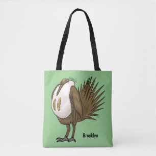 Grote cartoon van een grote hondenboomgaard tote bag