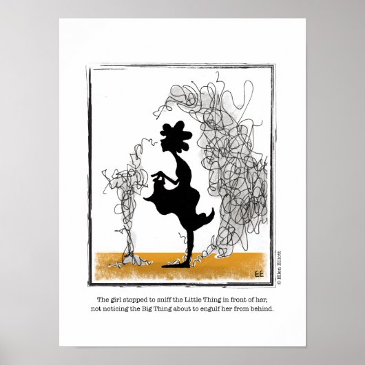 GROTE cartoon van Ellen Elliott Poster (Voorkant)