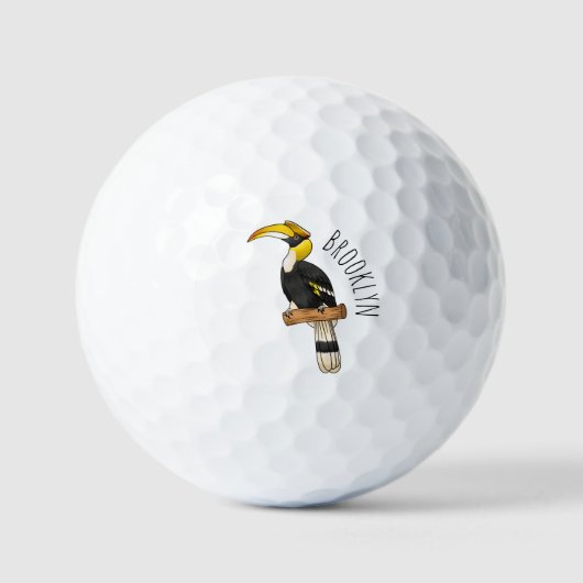 Grote cartoon van hondvogel golfballen (Voorkant)