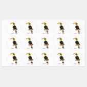 Grote cartoon van hondvogel labels (Vel)