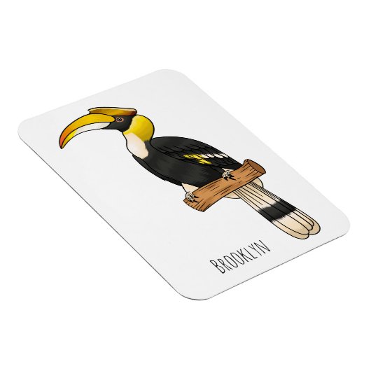 Grote cartoon van hondvogel magneet (Rechterzijde)