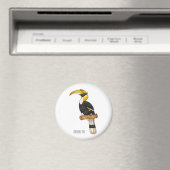 Grote cartoon van hondvogel magneet (Insitu (Vaatwasser))