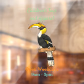 Grote cartoon van hondvogel raamsticker (Vel 2)