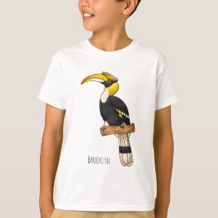 Grote cartoon van hondvogel t-shirt