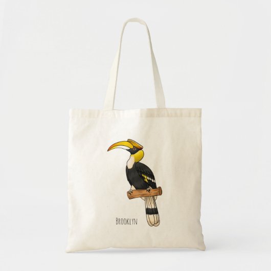 Grote cartoon van hondvogel tote bag (Voorkant)