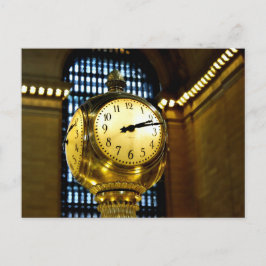 Grote centrale klok briefkaart