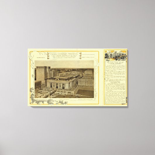 Grote centrale terminal canvas afdruk (Voorkant)