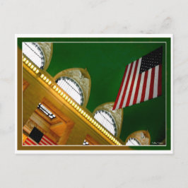 Grote centrale vlag briefkaart