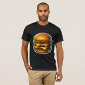 GROTE CHEESEBURGER LIEFDE 5 T-SHIRT (Voorkant volledig)