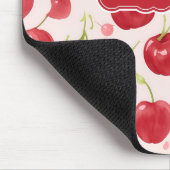 Grote Cherry Waterverf Kleurrijke Personaliz Patte Muismat (Hoek)