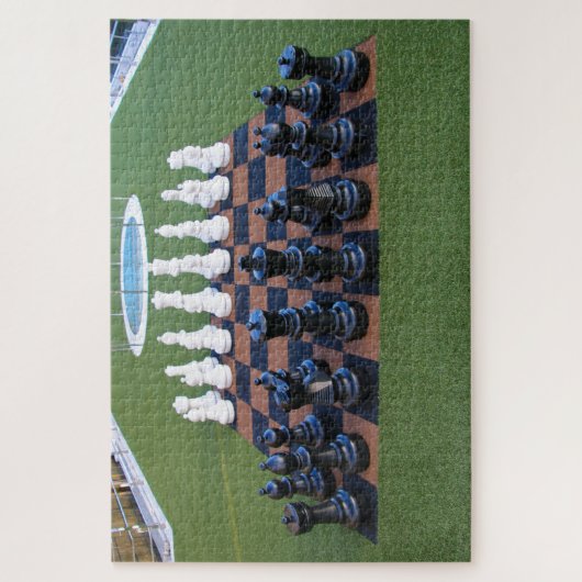 Grote chess-set on crup ship legpuzzel (Verticaal)