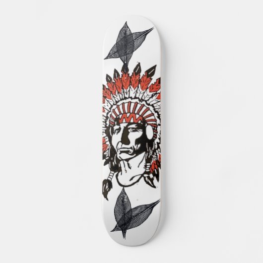 Grote Chief Veer Ontwerp Skateboard (Voorkant)