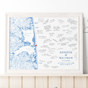 Grote Chill Beach Club Trouwgastboek Poster