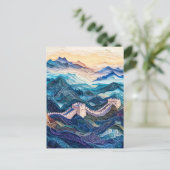 Grote Chinese Muur bij zonsopgang Briefkaart (Staand voorkant)