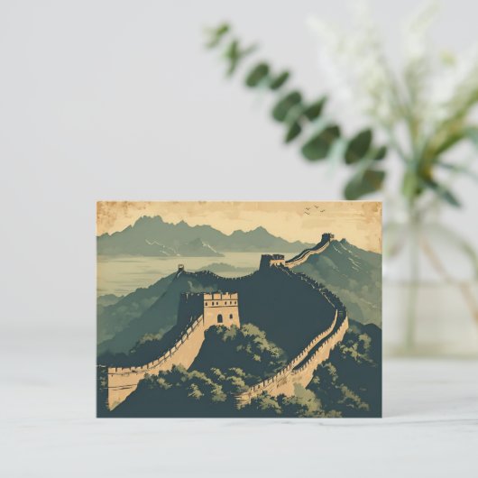 Grote Chinese Muur Reizen Briefkaart (Staand voorkant)