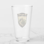 Grote Chinese Muur Reizen Kunst Vintage Glas (Achterkant)