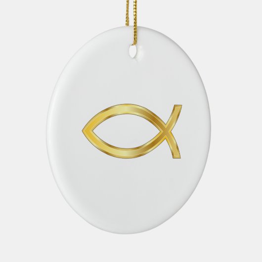 GROTE CHRISTELIJKE VIS KERAMISCH ORNAMENT (Rechts)