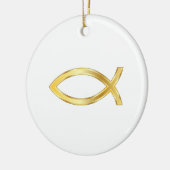 GROTE CHRISTELIJKE VIS KERAMISCH ORNAMENT (Links)
