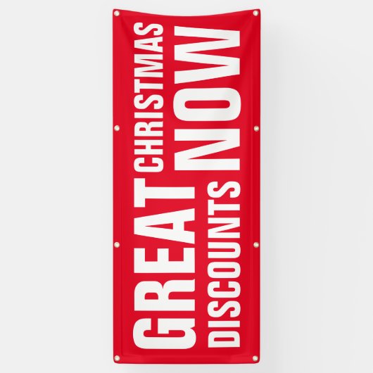 GROTE CHRISTMAS KORTINGEN NU SPANDOEK (Verticaal)