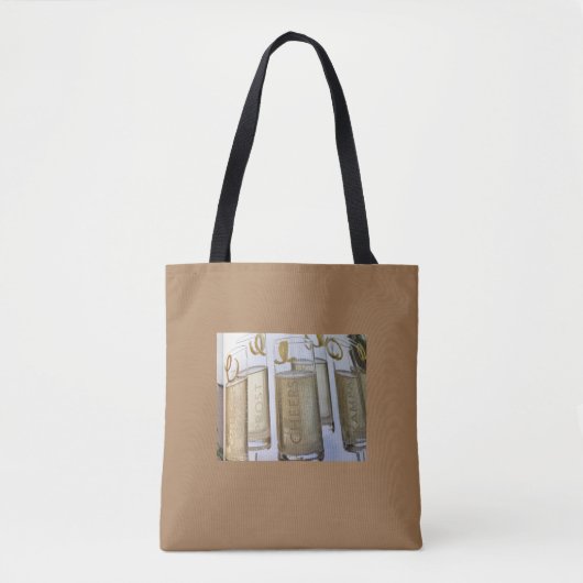 GROTE "CHRISTMAS SHOPPING"-CANVAS TAS (Voorkant)