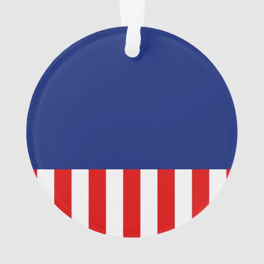 Grote Chroom als Silver Star op feestelijke kleure Ornament (achterkant)