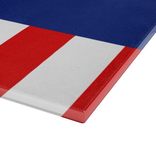 Grote Chroom als Silver Star op feestelijke kleure Snijplank (Hoek)