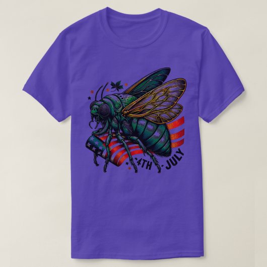 Grote Cicada 4 juli Comeback Tour 2024 Chicago I T-shirt (Design voorkant)