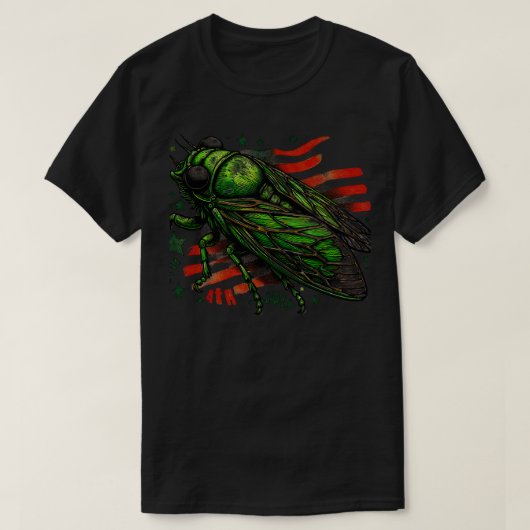 Grote Cicada Comeback Tour 2024 Chicago Insect Inv T-shirt (Design voorkant)