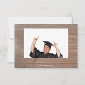 Grote cijfers & Hout - 3x5 diploma aankondiging (Achterkant)