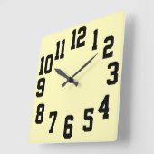 Grote cijfers voor grote contrasten Eenvoudig leze Vierkante Klok (Hoek)