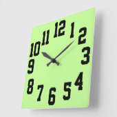 Grote cijfers voor grote contrasten Eenvoudig leze Vierkante Klok (Hoek)