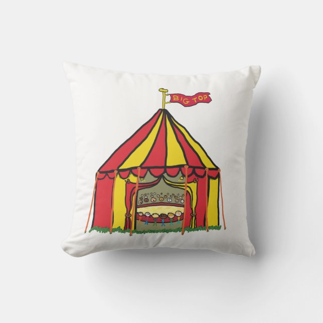 Grote Circus Tent Kussen (Voorkant)